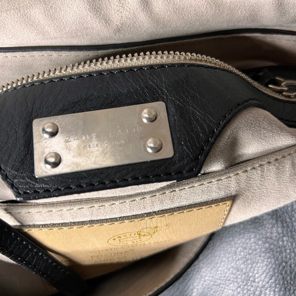 Zanellato Bag Handbag Tote Women Leather Black Postina M Soft Marsiglia - Picture 10 of 16